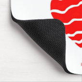 クリスマスサンタハートマウスパッド マウスパッド (コーナー)