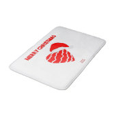 クリスマスサンタハートメディアバスマット バスマット (アングル)