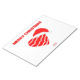 クリスマスサンタハートメモ帳(27.9 cm x 21.6 cm) ノートパッド