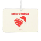 クリスマスサンタハート長方形エアフレッシュナー カーエアーフレッシュナー (裏面)