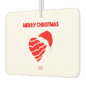 クリスマスサンタハート長方形エアフレッシュナー カーエアーフレッシュナー (左)