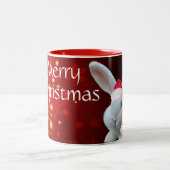 クリスマスサンタバニーマグ ツートーンマグカップ (中央)