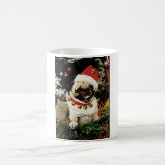 クリスマスサンタパグマグ コーヒーマグカップ (中央)