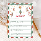 クリスマスサンタパパのジョーク赤ちゃんシャワーゲームカード 招待状