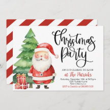 クリスマスサンタパーティの招待状