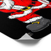 クリスマスサンタビンホッケープレイヤーボーイズ子供ダ ポスター (角)