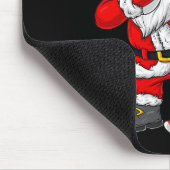 クリスマスサンタビンホッケープレイヤーボーイズ子供ダ マウスパッド (コーナー)