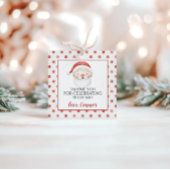 クリスマスサンタファースト誕生日メッセージカード フェイバータグ