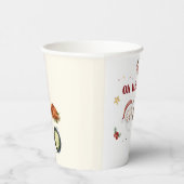 クリスマスサンタファースト誕生日紙カップ 紙コップ (右)