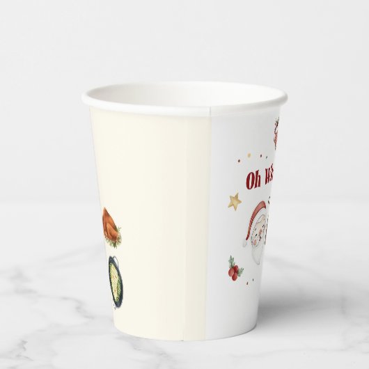 クリスマスサンタファースト誕生日紙カップ 紙コップ (右)