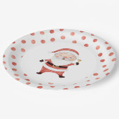 クリスマスサンタファースト誕生日紙プレート ペーパープレート (アングル)