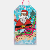 クリスマスサンタフィッシュ海ギフトラベル ギフトタグ (正面)