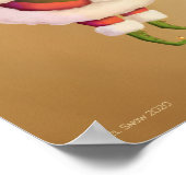 クリスマスサンタフェアリーアートプリント ポスター (角)