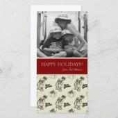 クリスマスサンタフォトカード シーズンカード (正面/裏面)