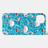 クリスマスサンタフラミンゴ Case-Mate iPhoneケース (裏面 (横))