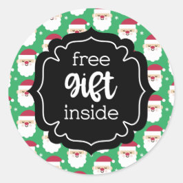 クリスマスサンタフリーギフトin ラウンドシール