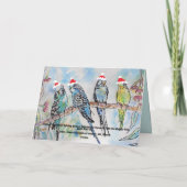 クリスマスサンタブディーズブッジホリデおもしろいーズ カード (裏面)