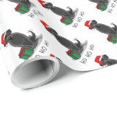 クリスマスサンタブラックラブラドールリトリエバーキュート ラッピングペーパー (ロールコーナー)