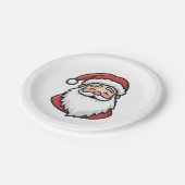 クリスマスサンタプレート ペーパープレート (アングル)