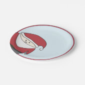 クリスマスサンタプレート ペーパープレート (アングル)