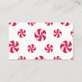 クリスマスサンタベビーおむつラッフルエンクロージャカード 名刺 (裏面)