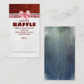 クリスマスサンタベビーおむつラッフルチケット エンクロージャーカード (正面/裏面)