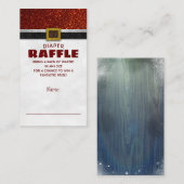 クリスマスサンタベビーおむつラッフルチケット エンクロージャーカード (正面/裏面)