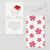 クリスマスサンタベビーのベビーエンクロージャカード用ブック 名刺 (正面/裏面)