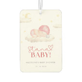 クリスマスサンタベビーガールシャワー カーエアーフレッシュナー (裏面)