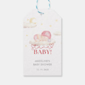 クリスマスサンタベビーガールシャワー ギフトタグ (裏面)