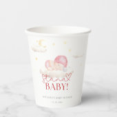 クリスマスサンタベビーガールシャワー 紙コップ (正面)