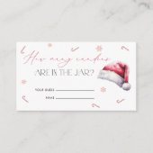 クリスマスサンタベビーキャンディカードの数を推測 エンクロージャーカード (正面)