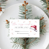 クリスマスサンタベビーキャンディカードの数を推測 エンクロージャーカード