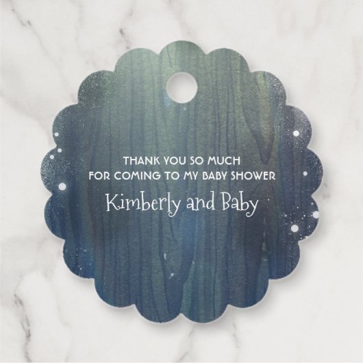 クリスマスサンタベビーシャワーありがとう フェイバータグ (裏面)