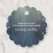 クリスマスサンタベビーシャワーありがとう フェイバータグ (裏面)