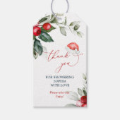 クリスマスサンタベビーシャワーギフトラベル ギフトタグ (正面)