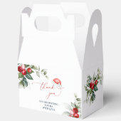 クリスマスサンタベビーシャワーコレクション フェイバーボックス (見開き)