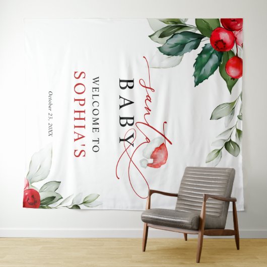 クリスマスサンタベビーシャワータペストリー タペストリー (インサイチュ(横))