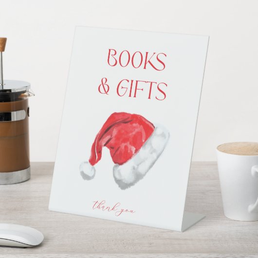クリスマスサンタベビーシャワーブック&ギフトサイン 台座サイン (インサイチュ)