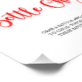 クリスマスサンタベビーシャワーボトルチュグサイン フォトプリント            (角)