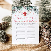 クリスマスサンタベビーシャワー名そのベビーチューン 招待状