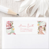 クリスマスサンタベビーシャワー差出人住所 ラベル (インサイチュ)