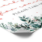 クリスマスサンタベビーシャワー来ありがとう ポスター (角)