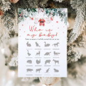 クリスマスサンタベビーシャワー誰が私のベビーゲーム 招待状