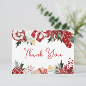 クリスマスサンタベビーシャワー サンキューカード (スタンド正面)