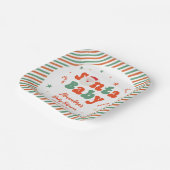 クリスマスサンタベビーシャワー ペーパープレート (傾斜あり)