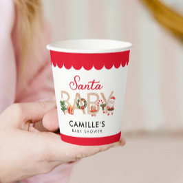クリスマスサンタベビーシャワー 紙コップ
