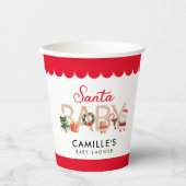 クリスマスサンタベビーシャワー 紙コップ (正面)