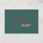 クリスマスサンタベビージェンダーニュートラルベビー本 エンクロージャーカード (裏面)