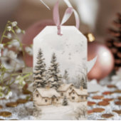 クリスマスサンタベビーディアレッドグリーンベビーシャワー ギフトタグ